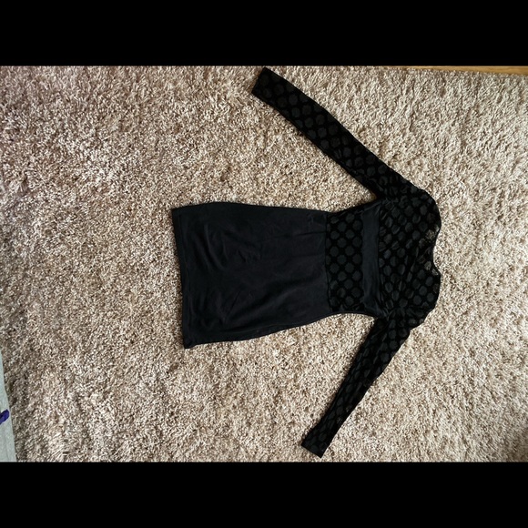 MotelRocks Black Bodycon dress with lace detail - Picture 5 of 5